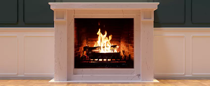 Decorative Electric Fireplace Installation in Downey, California