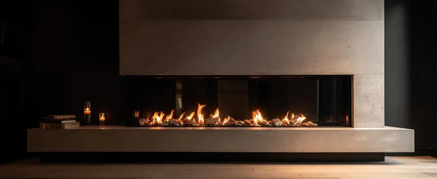 Gas Fireplace Ember Bed Design Services in Downey, California